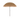 Hawaiiaanse stalen buitenparasol ø220 x 230cm