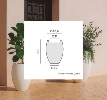 Ronde ALOE 45 plantenbak
