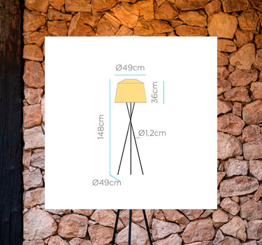 Amalfi snoerloze vloerlamp