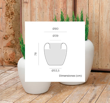 ARECA 60 ronde plantenbak