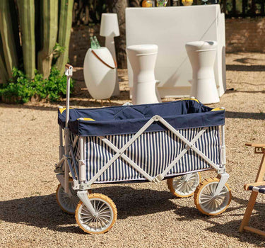BAIA BLU multifunctioneel opvouwbaar karretje voor op het strand, de camping en in de tuin