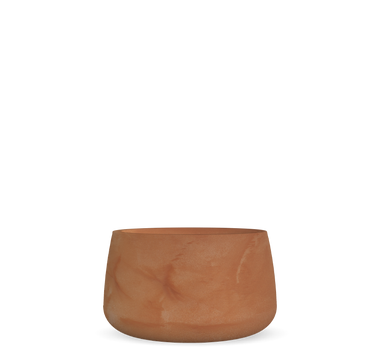 Ronde bloempot in CAMELIA 80 Terracotta kleur