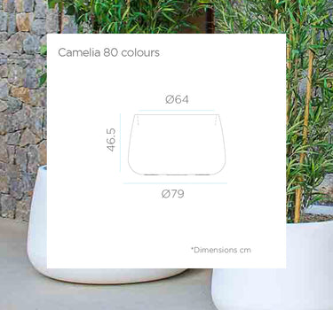 Ronde bloempot Camelia 80