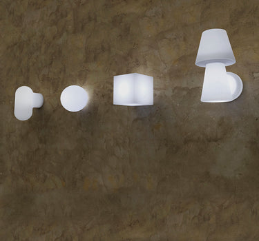 CUBY 20 WAND VIERKANTE WANDLAMP