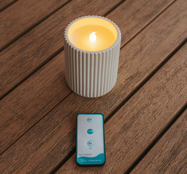 DOLO KERAMISCHE KAARSGROOTTE LAMP (verpakking van 2 stuks)