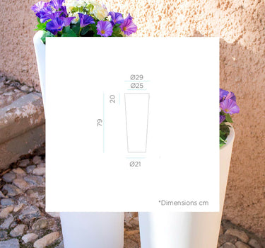 Ronde plantenbak FICUS 80
