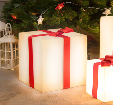 VERLICHTE KERST-CUBE GIFTY