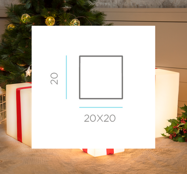 GIFTY 20 VERLICHTE KERSTKUBUS