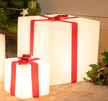 VERLICHTE KERST-CUBE GIFTY