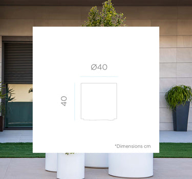 Ronde bloempot Hortensia 40