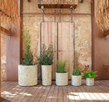 CIRCOOLAR Ronde bloempot HORTENSIA Gerecycled materiaal