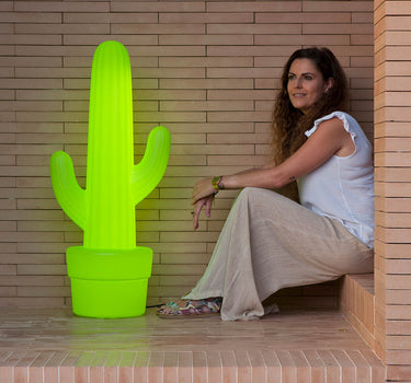 KAKTUS LIMEGROENE VLOERLAMP