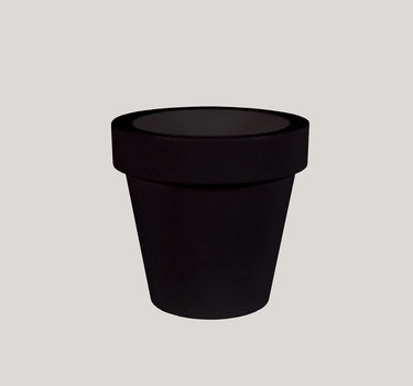 Vaso redondo colorido MAGNOLIA 30 PRETO