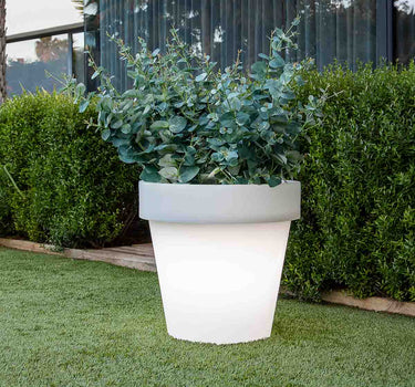 Ronde plantenbak met licht MAGNOLIA 60