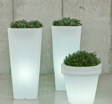 Ronde plantenbak met licht MAGNOLIA 60