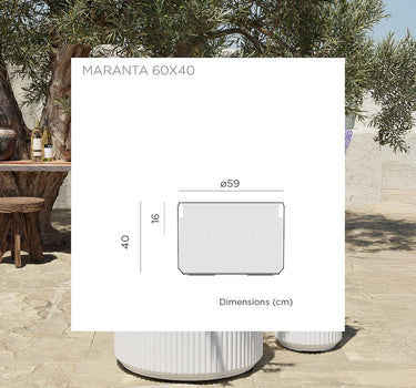 Ronde plantenbak Maranta 30 x 40
