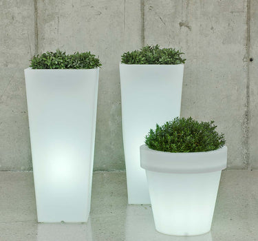 Hoge bloempot met verlichting MELISA 40