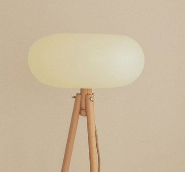 DESIGNER VLOERLAMP MET HOUTEN POTEN DENISE 140