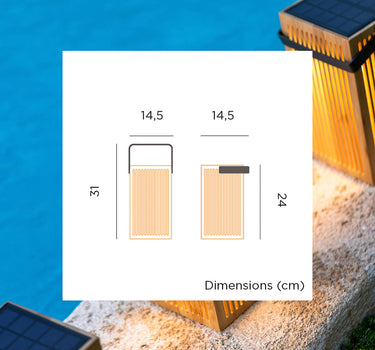 OKINAWA LANTERN Draagbare draadloze zonnelantaarn