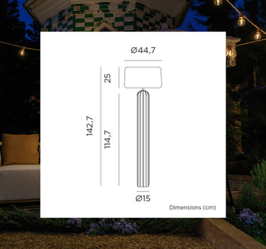 PHOEBE 145 SOLAR STAANDE LAMP