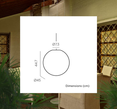 BOLVORMIGE HANGLAMP MET OPLAADBARE BATTERIJ PLANEET