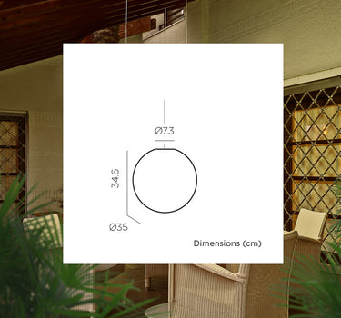 BOLVORMIGE HANGLAMP MET OPLAADBARE BATTERIJ PLANEET