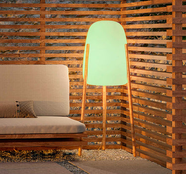 Design vloerlamp met houten poten Rocket 145