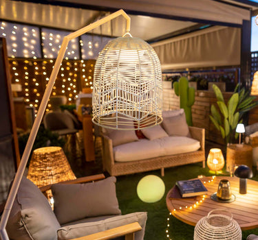SANTORINI witte snoerloze vloerlamp