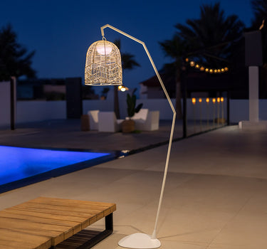 SANTORINI witte snoerloze vloerlamp