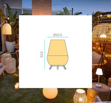Saona 30 snoerloze decoratieve lamp