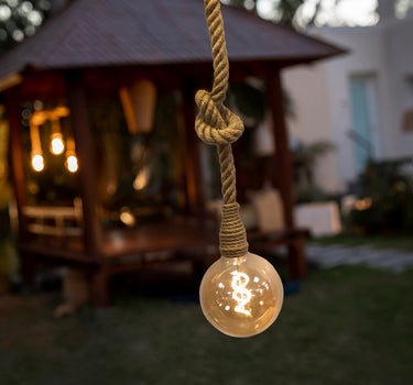 Jute touw hanglamp SIMON