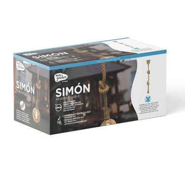 Jute touw hanglamp SIMON