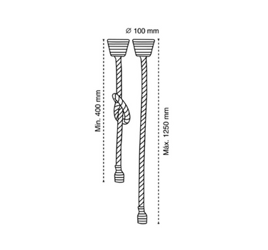 Jute touw hanglamp SIMON