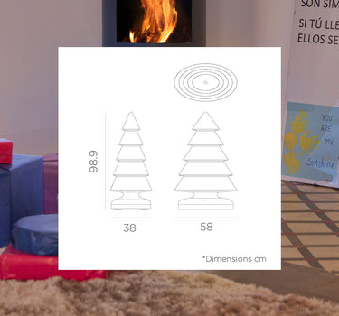 Besneeuwde kerstboom 40