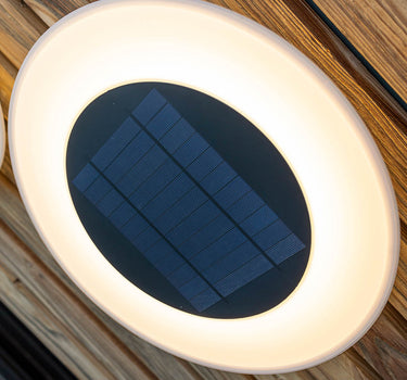Set van 2 stuks - WALLY DISK ronde wandlamp op zonne-energie