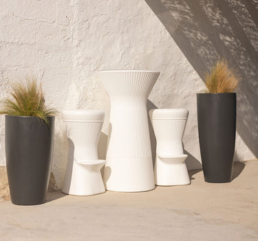 BAMBU gekleurde bloempot 90
