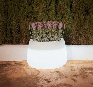 Ronde plantenbak met licht CAMELLIA 60