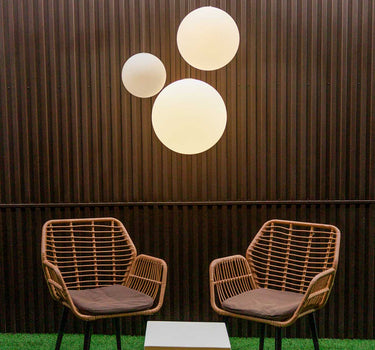 BOLVORMIGE HANGLAMP MET PLANETKABEL